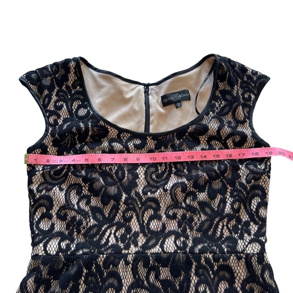 Betsy & Adam Lace Overlay Formal Maxi Dress Size 14 *missing sash* - Picture 7 of 10